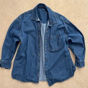 Old Navy Blue Denim Shirt